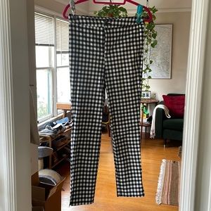 Forever 21 Contemporary black and white gingham high-waisted pants